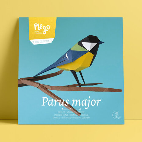 Plego Bird Collection Parus Major Paper Kit Plego Bird Collection Parus Major Paper Kit