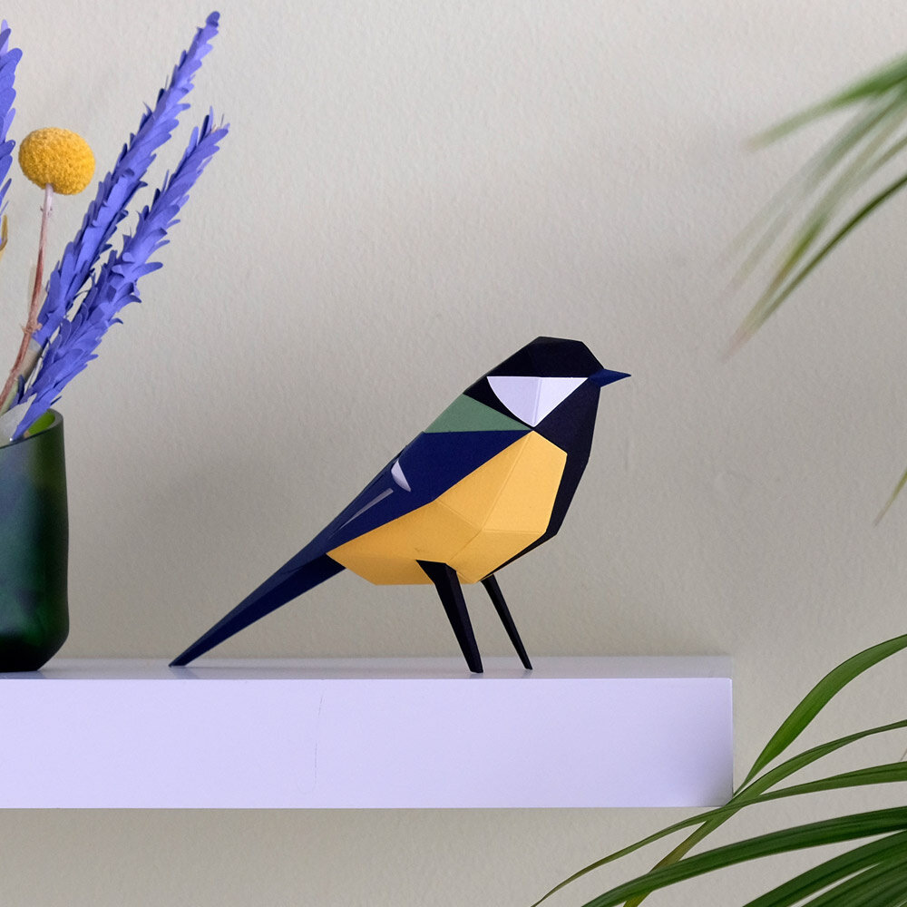 Plego Bird Collection Parus Major Paper Kit Plego Bird Collection Parus Major Paper Kit