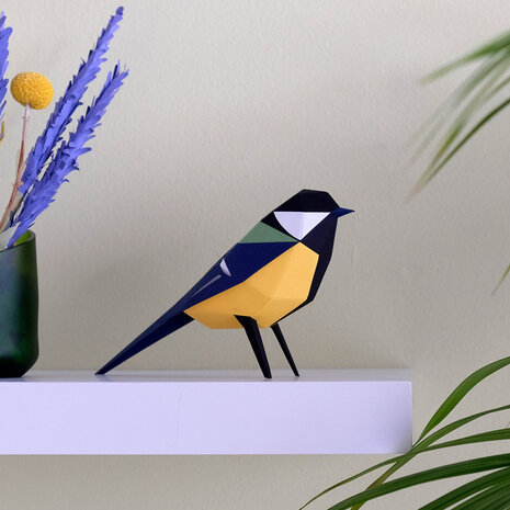 Plego Bird Collection Parus Major Paper Kit Plego Bird Collection Parus Major Paper Kit