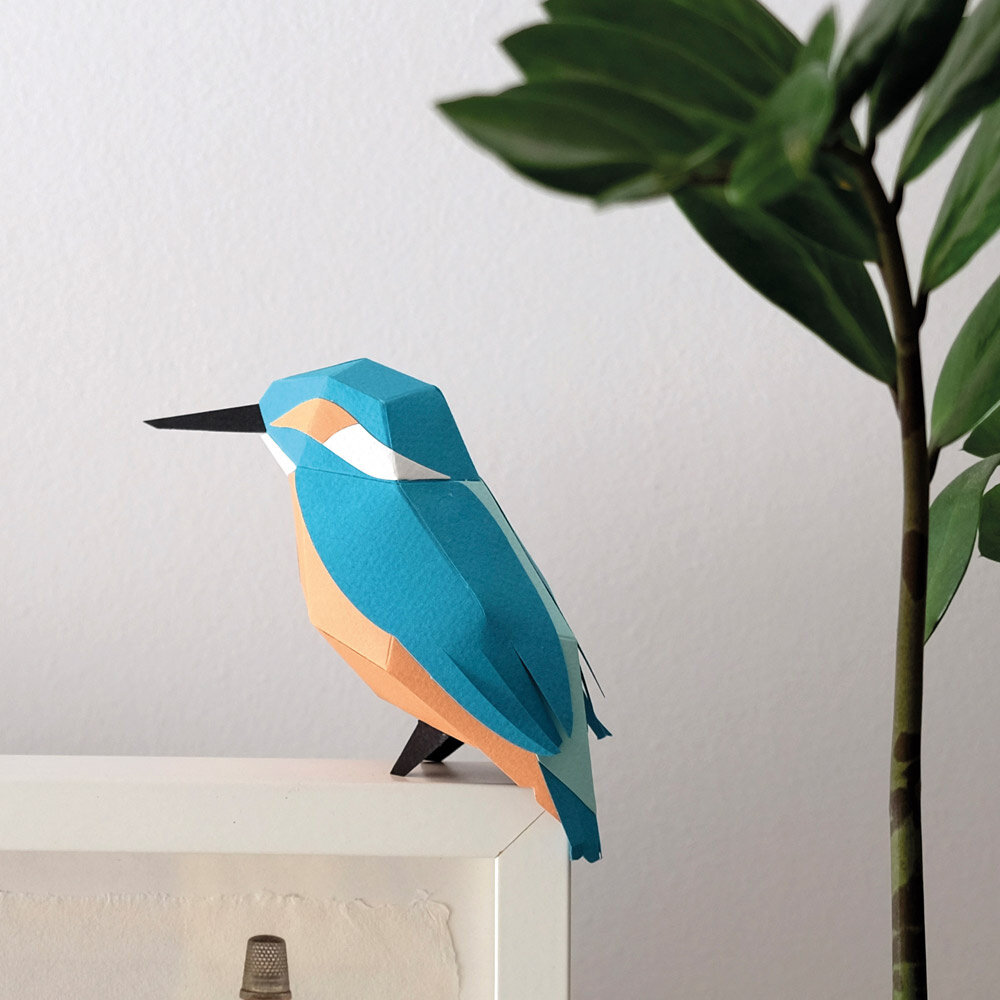Plego Bird Collection Alcedo Atthis Paper Kit Plego Bird Collection Alcedo Atthis Paper Kit
