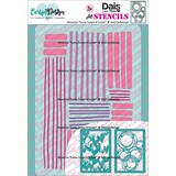 Carlijn Design Stencils Love, Loops & Lines (3pcs) (CDSC-0047)