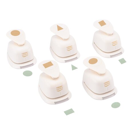 Vaessen Creative Figuurpons Set Basisvormen (5pcs) (2137-223) Vaessen Creative Figuurpons Set Basisvormen (5pcs) (2137-223)