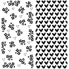Vaessen Creative Clear Stamps Background Flowers & Hearts (3625-0213) Vaessen Creative Clear Stamps Background Flowers & Hearts (3625-0213)