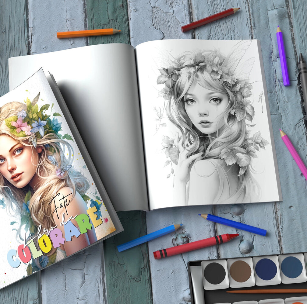 Yanican Color Fairies A4 Coloring Book Yanican Color Fairies A4 Coloring Book