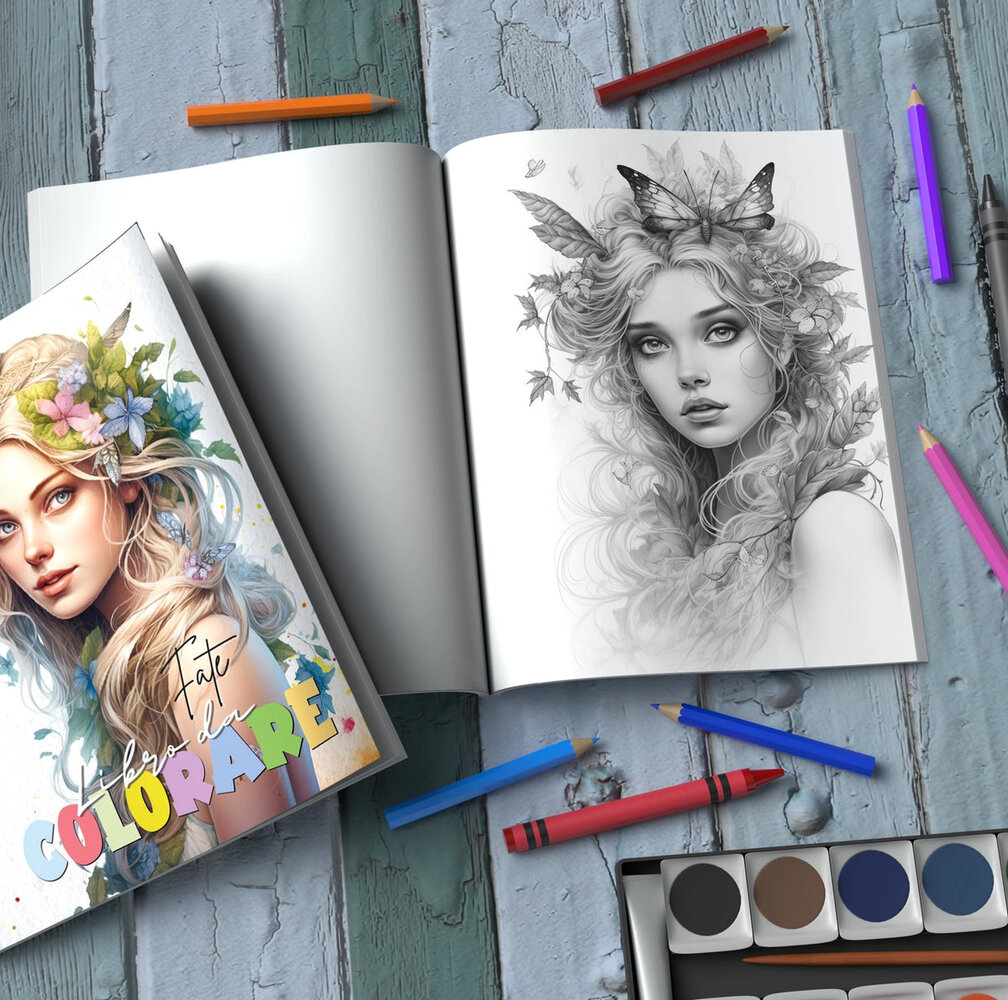 Yanican Color Fairies A4 Coloring Book Yanican Color Fairies A4 Coloring Book