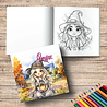 Yanican Color Witches 8x8 Inch Coloring Book Yanican Color Witches 8x8 Inch Coloring Book