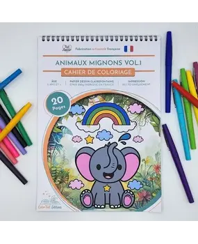 ColorFall Editions Animaux Mignons Vol.1 A4 Coloring Book ColorFall Editions Animaux Mignons Vol.1 A4 Coloring Book