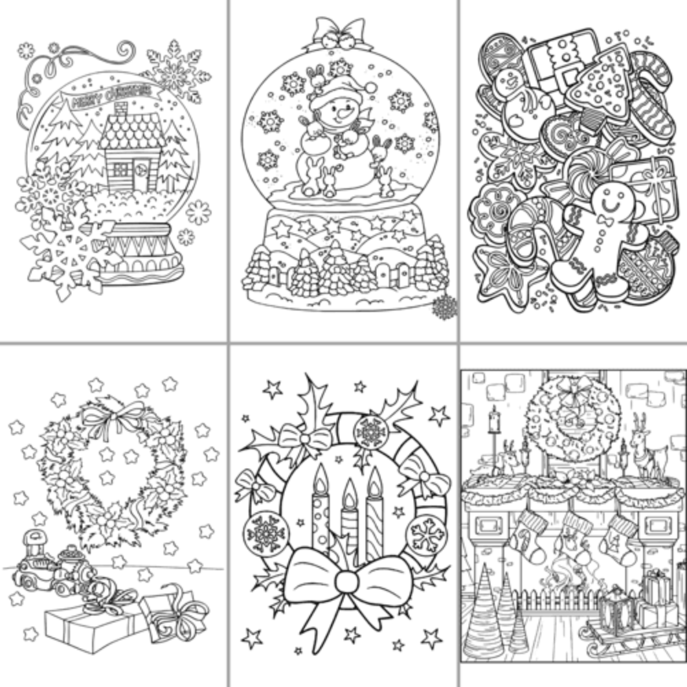 ColorFall Editions Ambiance de Noël A4 Coloring Book ColorFall Editions Ambiance de Noël A4 Coloring Book