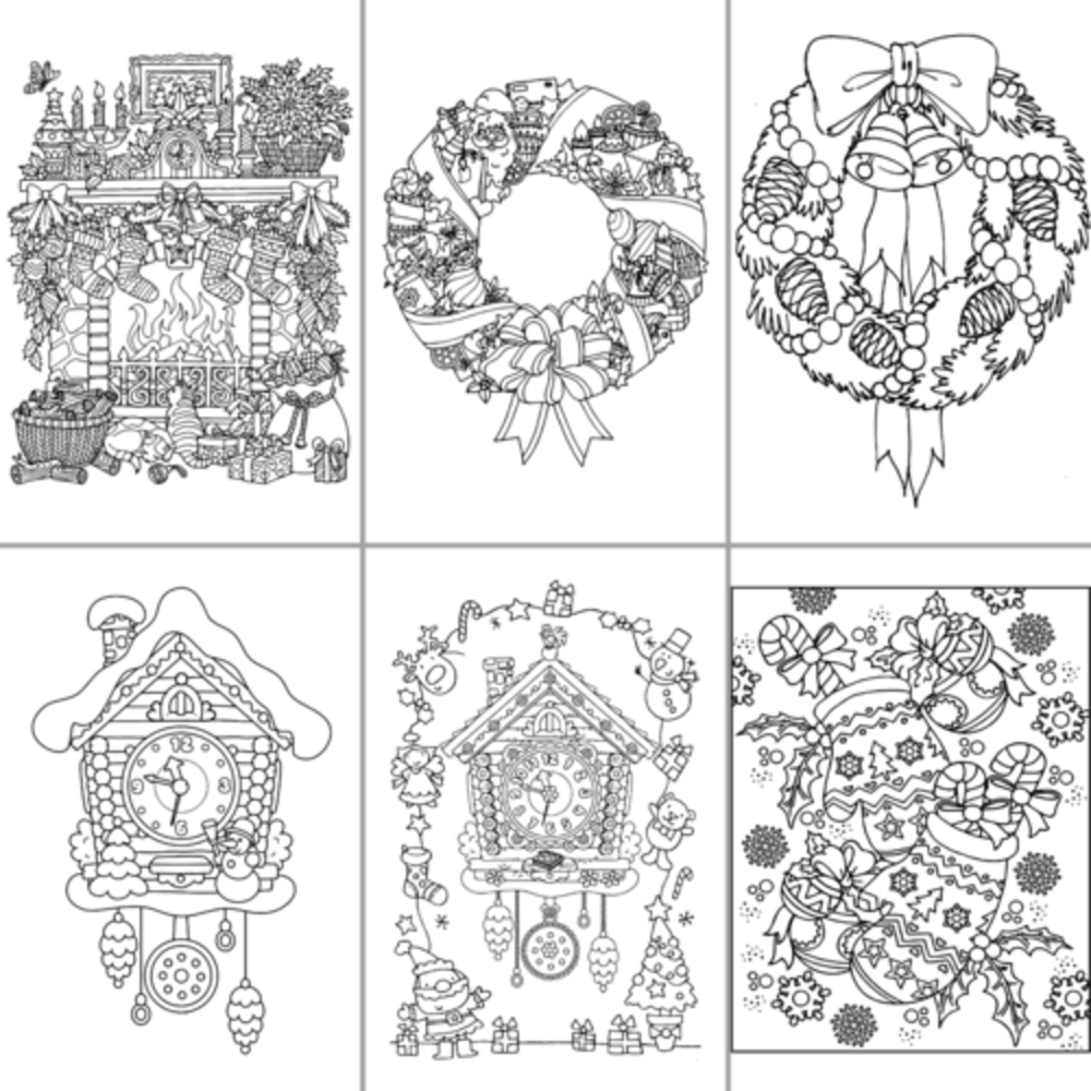 ColorFall Editions Ambiance de Noël A4 Coloring Book ColorFall Editions Ambiance de Noël A4 Coloring Book