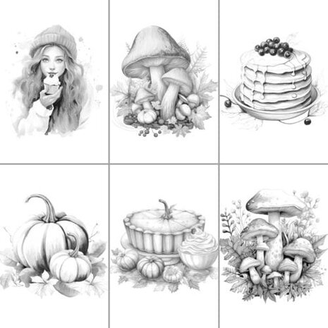 ColorFall Editions Ambiance d’Automne A4 Coloring Book ColorFall Editions Ambiance d’Automne A4 Coloring Book