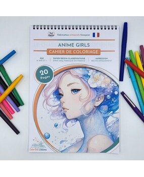 ColorFall Editions Anime Girls A4 Coloring Book