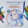 ColorFall Editions Anime Girls A4 Coloring Book