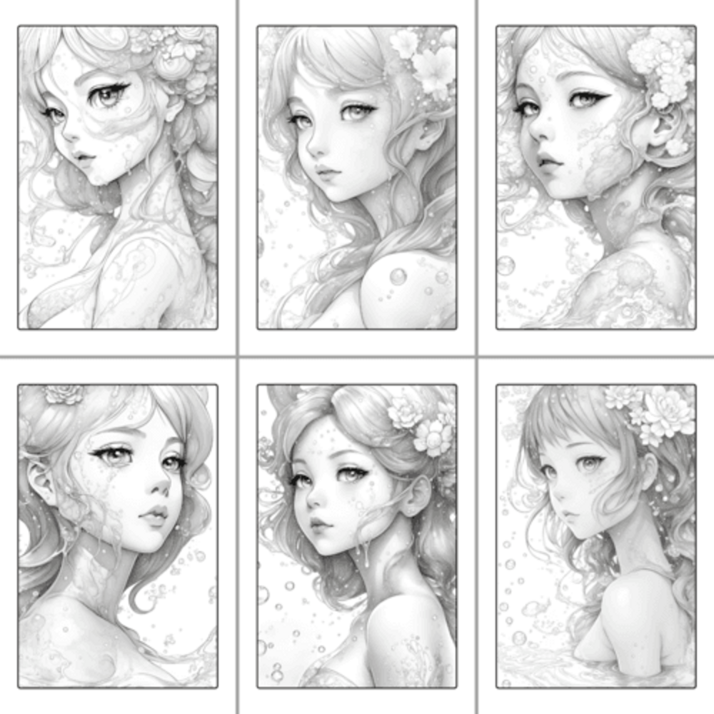 ColorFall Editions Anime Girls A4 Coloring Book