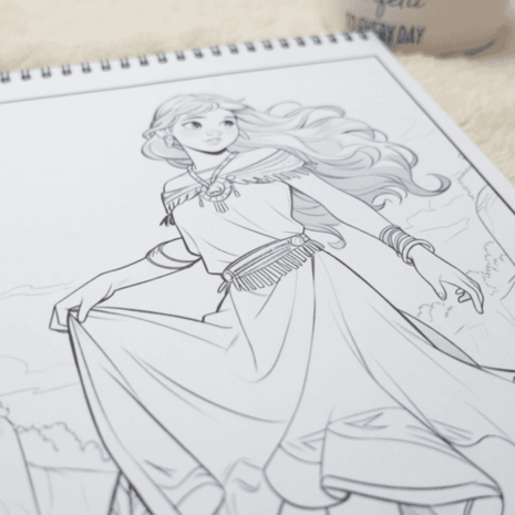 ColorFall Editions Belles Amérindiennes A4 Coloring Book ColorFall Editions Belles Amérindiennes A4 Coloring Book