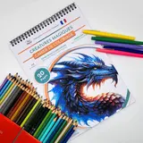 ColorFall Editions Créatures Magiques A4 Coloring Book