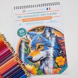 ColorFall Editions Des animaux et des fleurs A4 Coloring Book