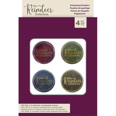 Crafter's Companion The Reindeer Collection Embossing Powders (4pcs) (TRC-EMBP) Crafter's Companion The Reindeer Collection Embossing Powders (4pcs) (TRC-EMBP)