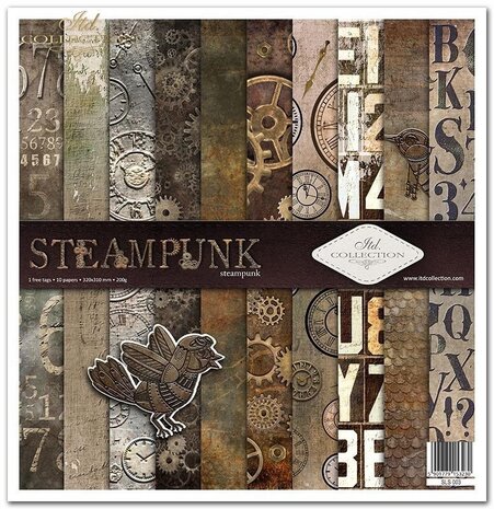 ITD Collection Steampunk 12x12 Inch Paper Pad (SLS 003)
