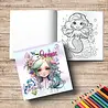 Yanican Color Mermaids 8x8 Inch Coloring Book Yanican Color Mermaids 8x8 Inch Coloring Book