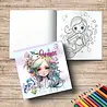 Yanican Color Mermaids 8x8 Inch Coloring Book Yanican Color Mermaids 8x8 Inch Coloring Book