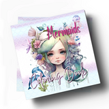 Yanican Color Mermaids 8x8 Inch Coloring Book