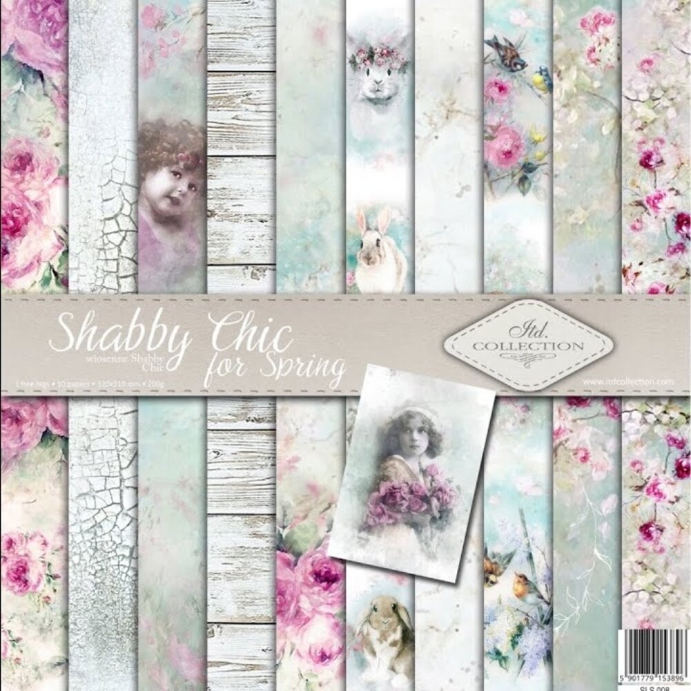 ITD Collection Shabby Chic for Spring 12x12 Inch Paper Pad (SLS 008)