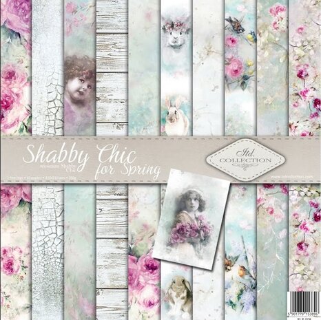 ITD Collection Shabby Chic for Spring 12x12 Inch Paper Pad (SLS 008)