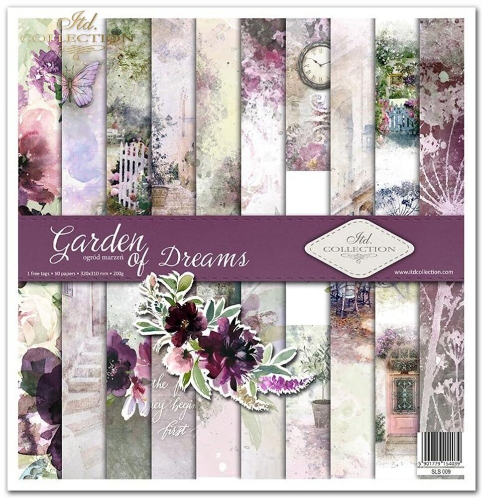 ITD Collection Garden of Dreams 12x12 Inch Paper Pad (SLS 009)