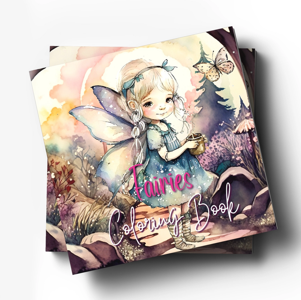 Yanican Color Fairies 8x8 Inch Coloring Book Yanican Color Fairies 8x8 Inch Coloring Book