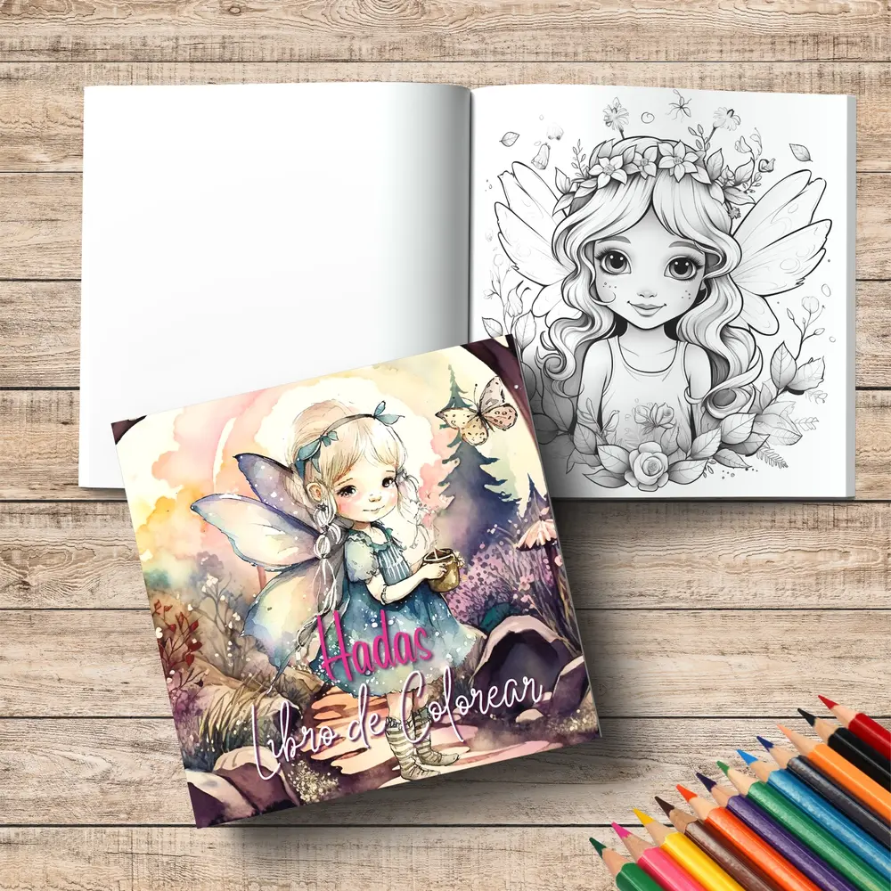 Yanican Color Fairies 8x8 Inch Coloring Book Yanican Color Fairies 8x8 Inch Coloring Book
