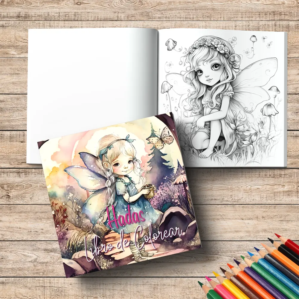 Yanican Color Fairies 8x8 Inch Coloring Book Yanican Color Fairies 8x8 Inch Coloring Book