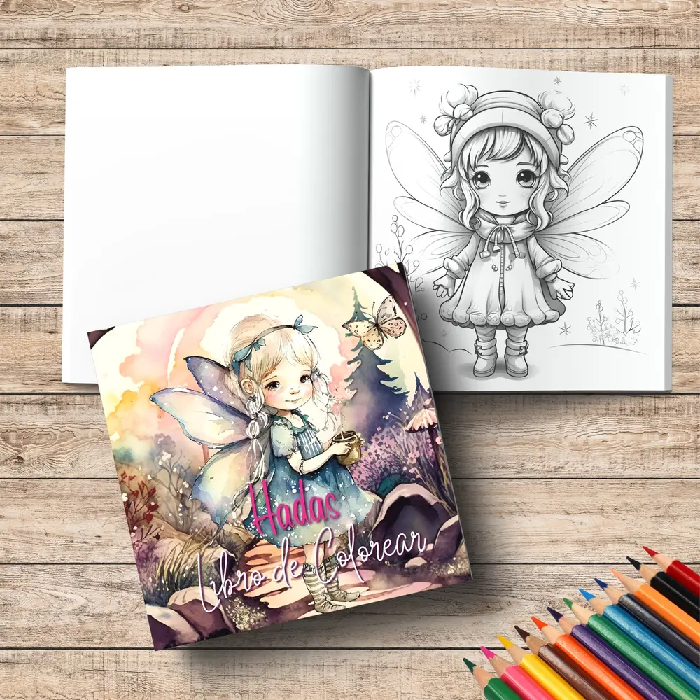Yanican Color Fairies 8x8 Inch Coloring Book Yanican Color Fairies 8x8 Inch Coloring Book