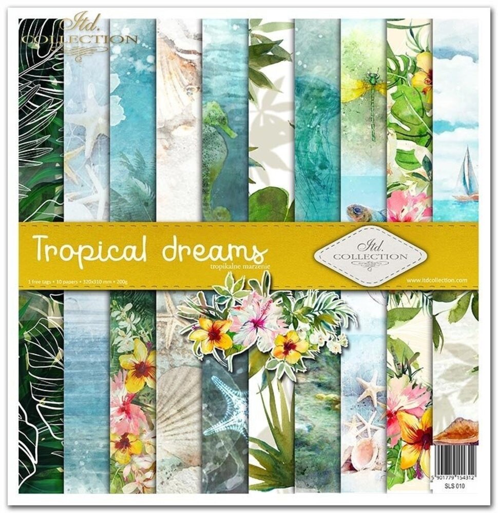 ITD Collection Tropical Dreams 12x12 Inch Paper Pad (SLS 010)
