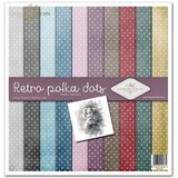 ITD Collection Retro Polka Dots 12x12 Inch Paper Pad (SLS 015)