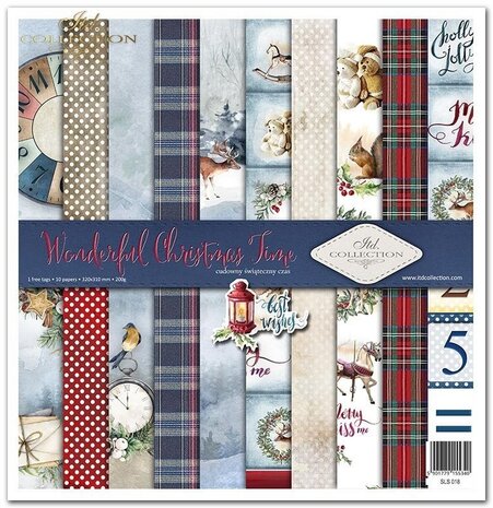 ITD Collection Wonderful Christmas Time 12x12 Inch Paper Pad (SLS 018)