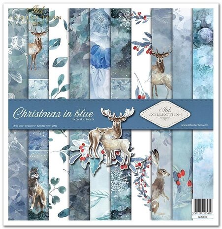 ITD Collection Christmas in Blue 12x12 Inch Paper Pad (SLS 019)