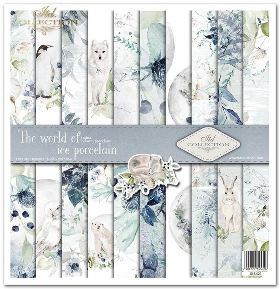 ITD Collection The World of Ice Porcelain 12x12 Inch Paper Pad (SLS 020)