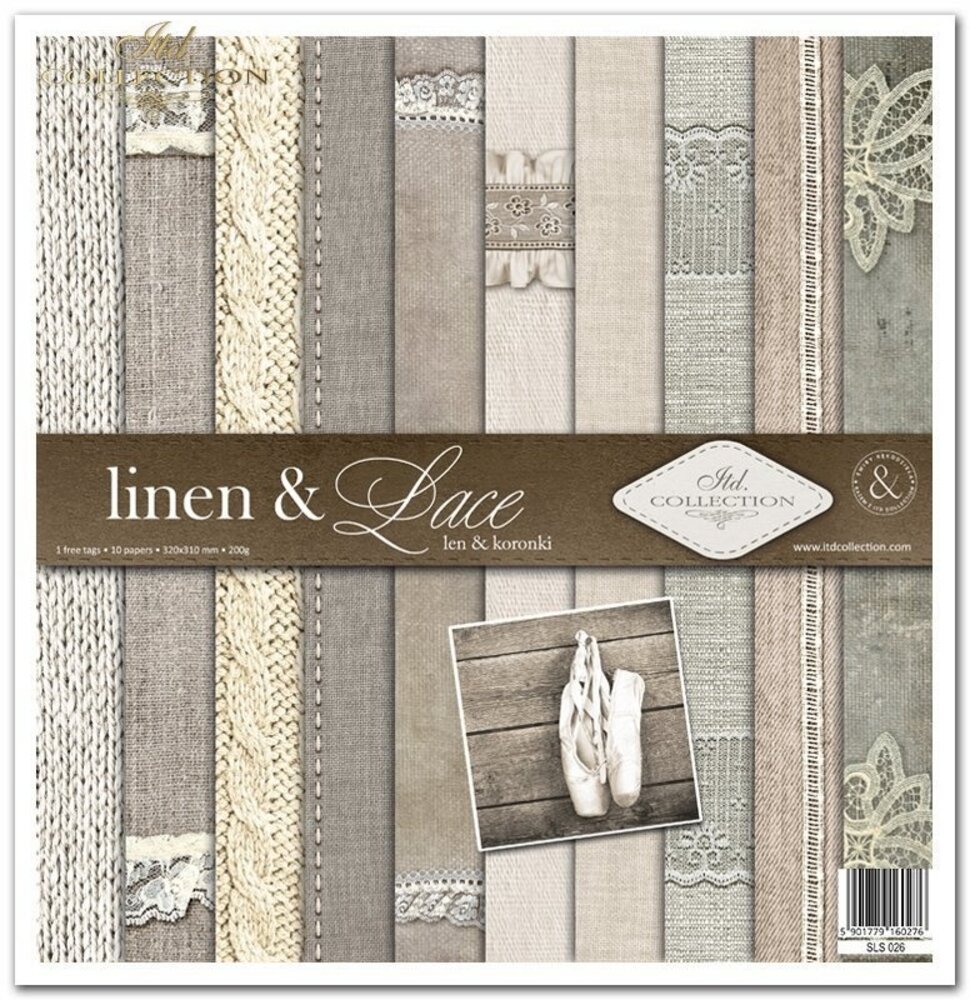 ITD Collection Linen & Lace 12x12 Inch Paper Pad (SLS 026) ITD Collection Linen & Lace 12x12 Inch Paper Pad (SLS 026)