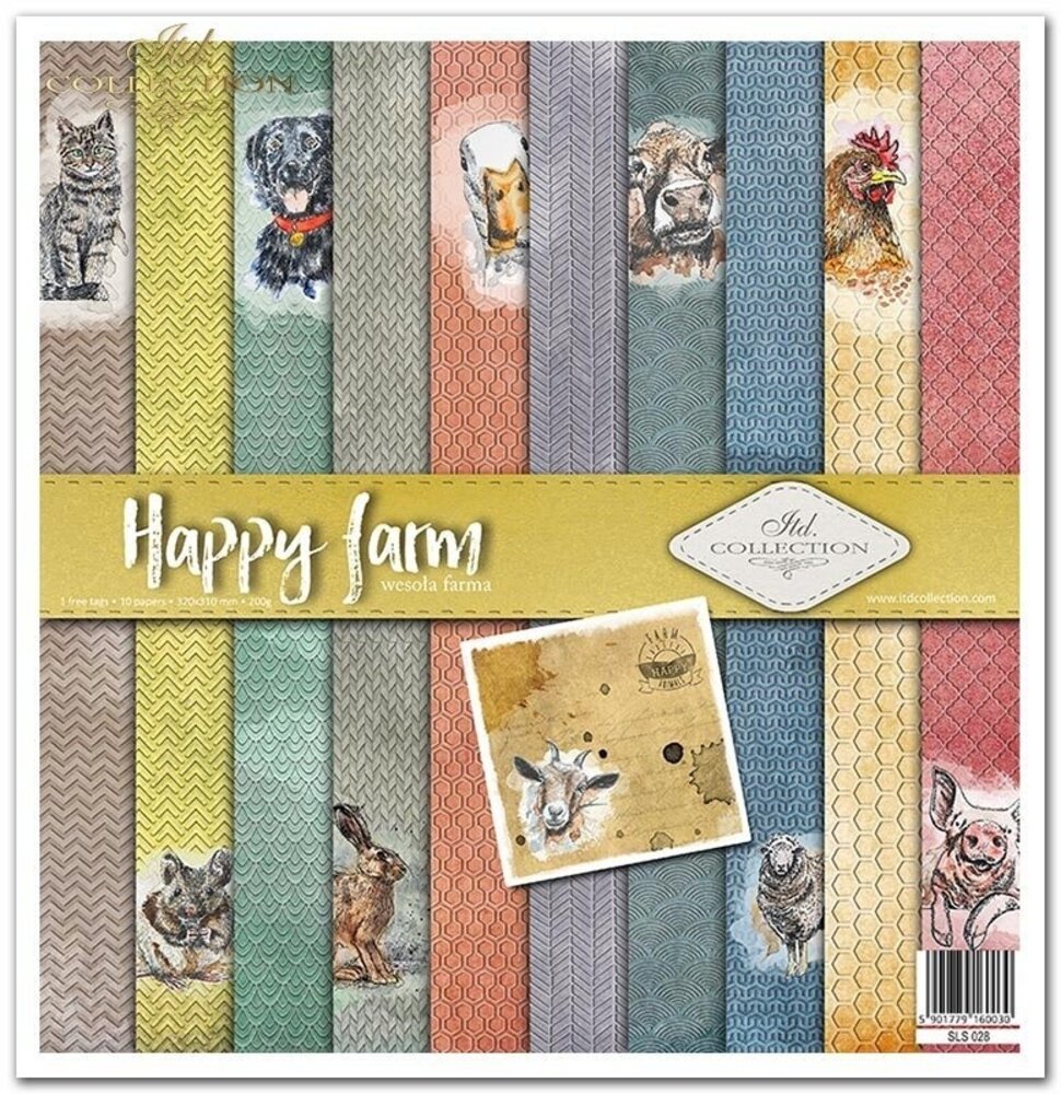 ITD Collection Happy Farm 12x12 Inch Paper Pad (SLS 028)
