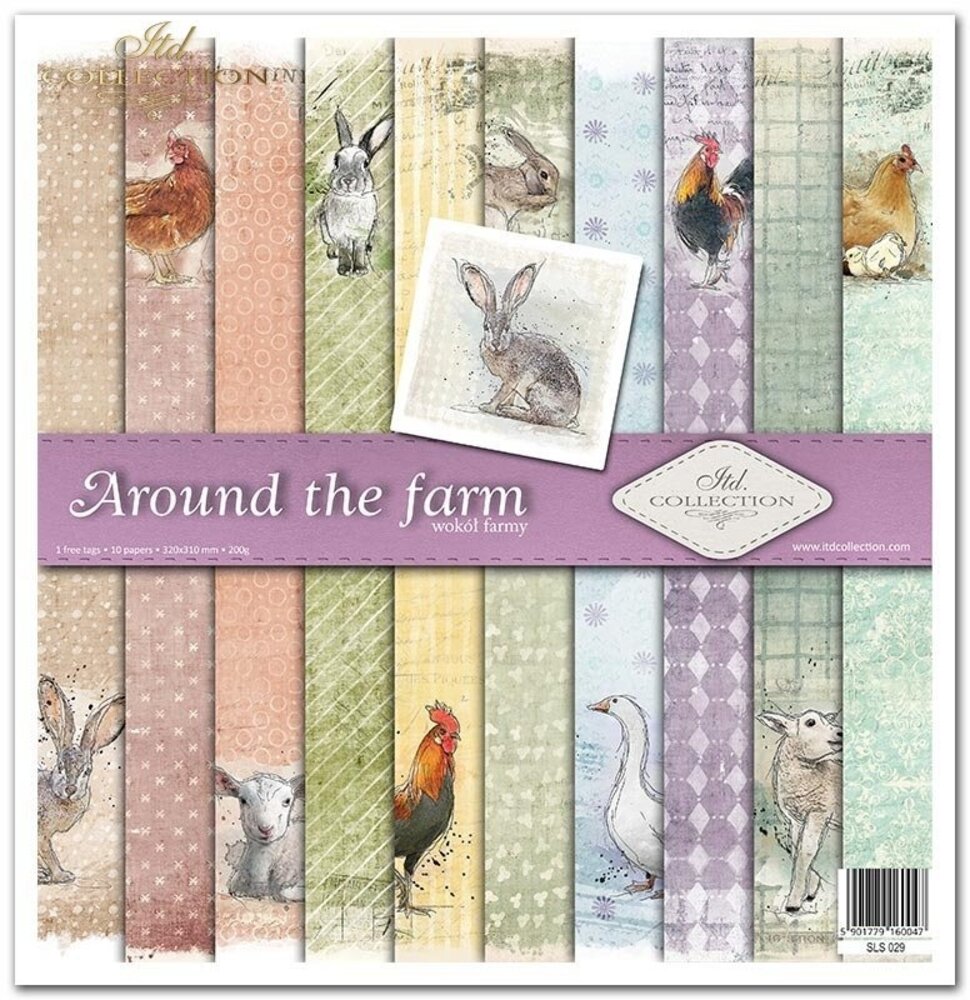 ITD Collection Around the Farm 12x12 Inch Paper Pad (SLS 029)