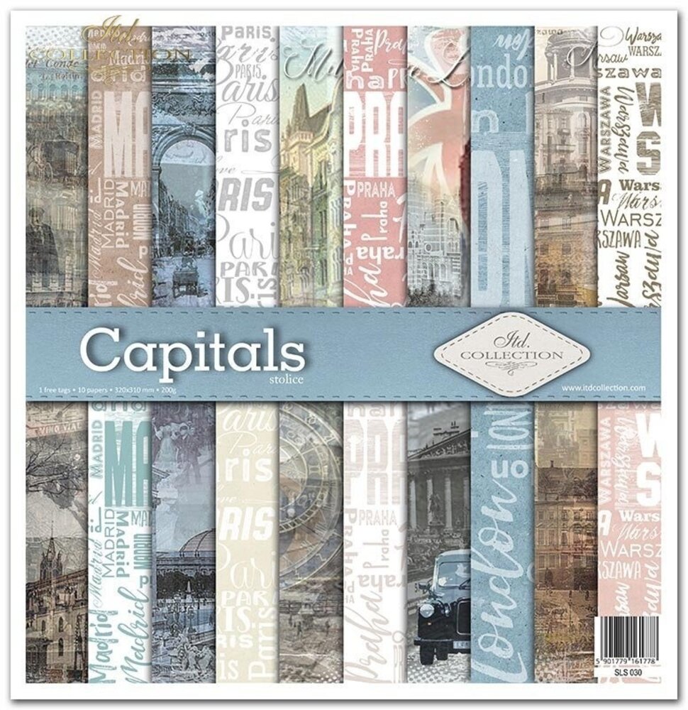 ITD Collection Capitals 12x12 Inch Paper Pad (SLS 030)