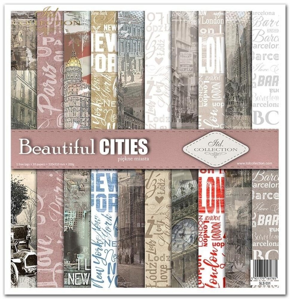 ITD Collection Beautiful Cities 12x12 Inch Paper Pad (SLS 031)