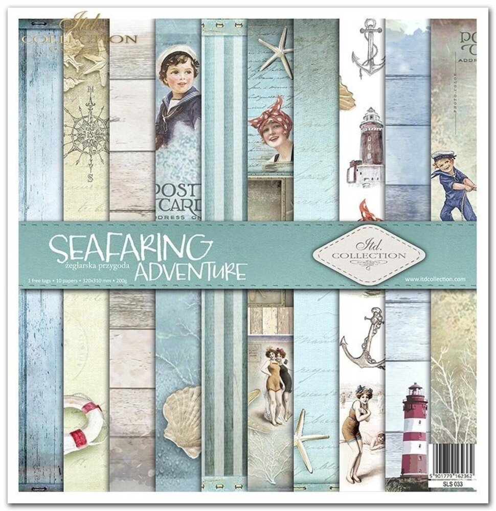 ITD Collection Seafarming Adventure 12x12 Inch Paper Pad (SLS 033)