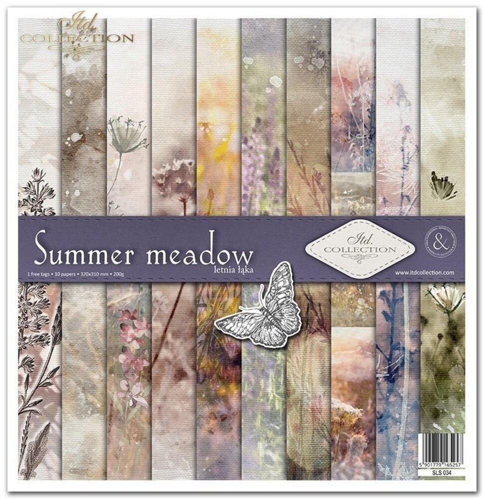 ITD Collection Summer Meadow 12x12 Inch Paper Pad (SLS 034)
