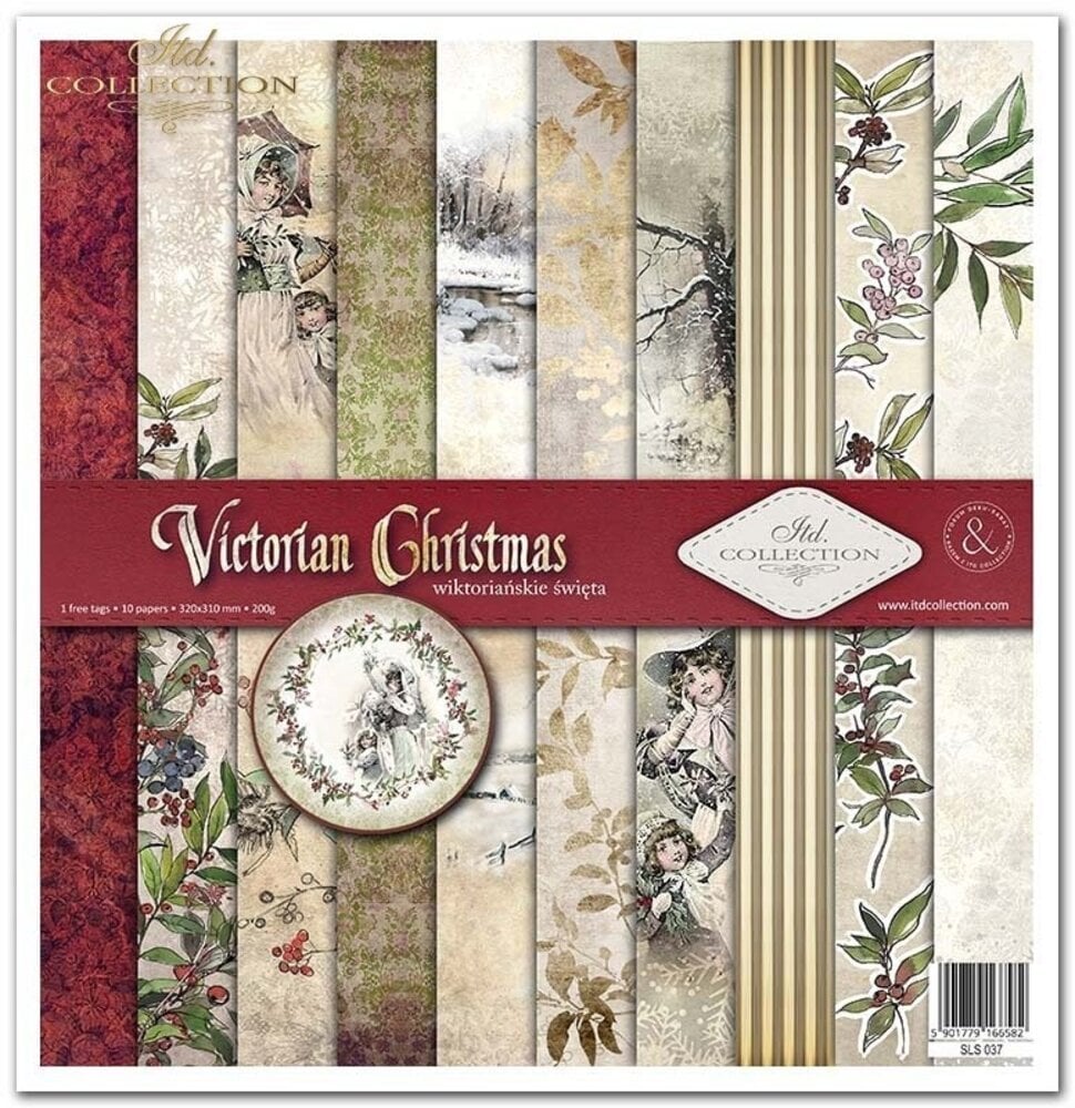ITD Collection Victorian Christmas 12x12 Inch Paper Pad (SLS 037)