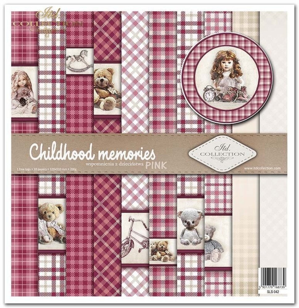 ITD Collection Childhood Memories 12x12 Inch Paper Pad (SLS 042)