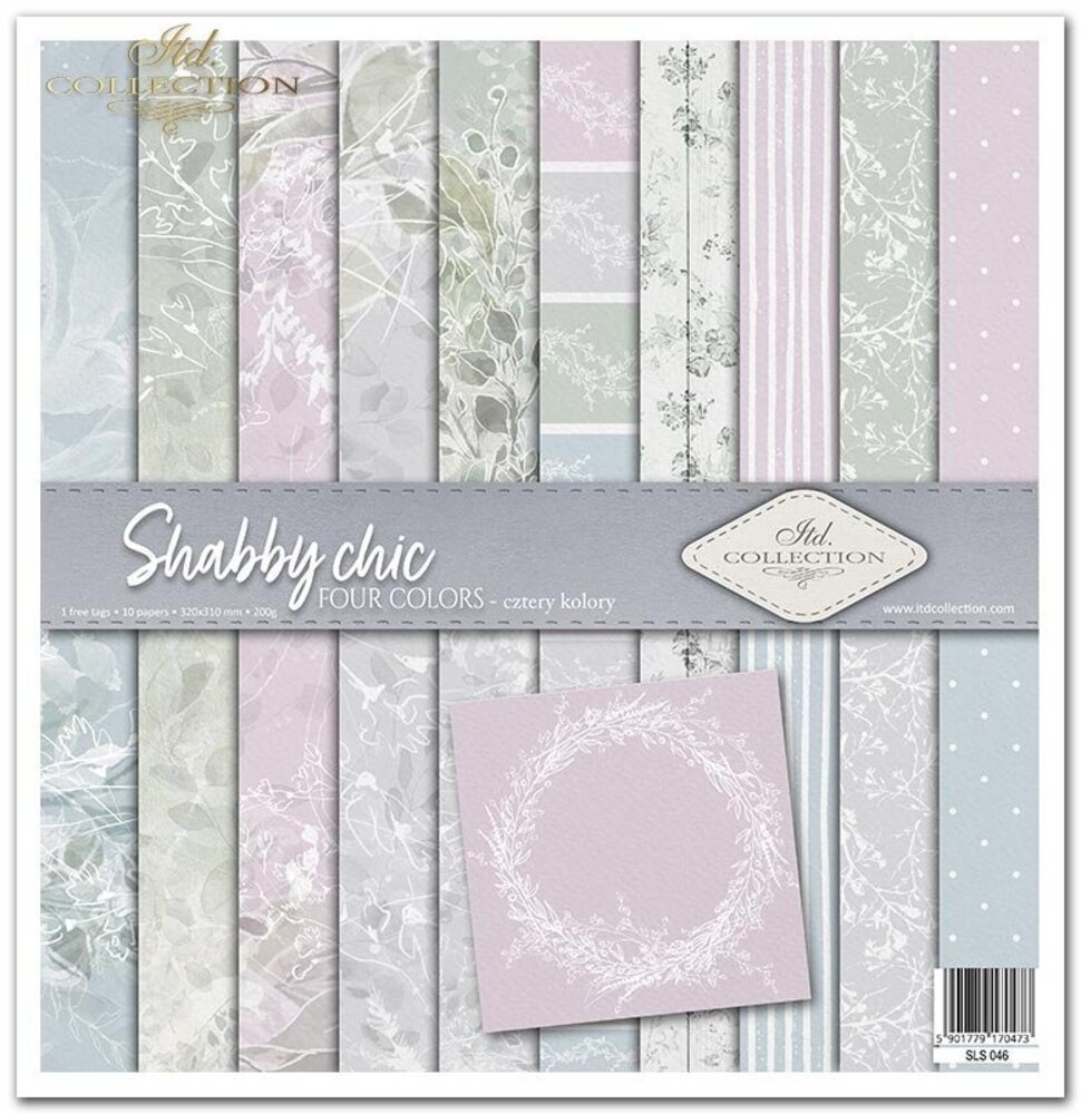 ITD Collection Shabby Chic 12x12 Inch Paper Pad (SLS 046)