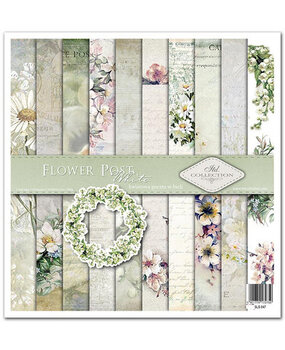 ITD Collection Flower Post White 12x12 Inch Paper Pad (SLS 047)