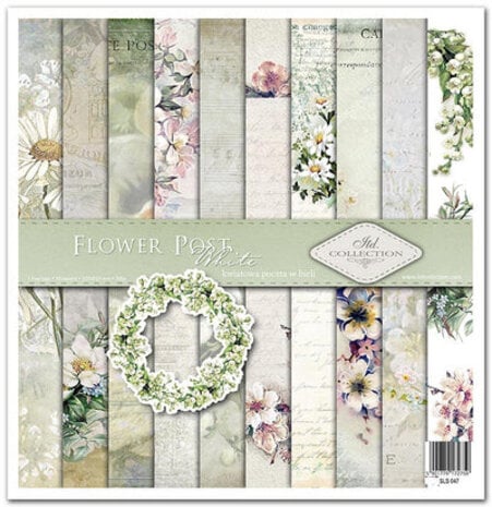 ITD Collection Flower Post White 12x12 Inch Paper Pad (SLS 047)
