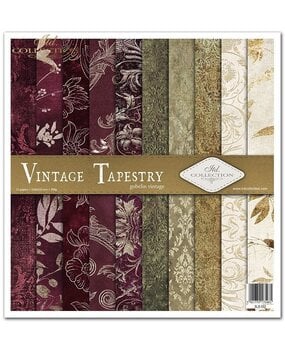 ITD Collection Vintage Tapestry 12x12 Inch Paper Pad (SLS 052)